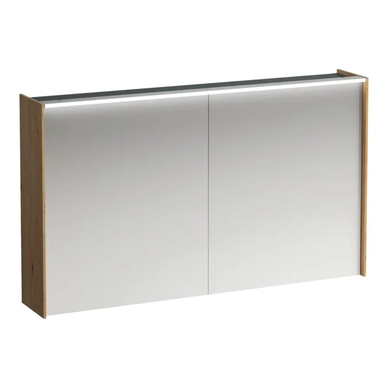 Laufen Lani - spoguļskapis ar LED apgaismojumu, 71x122x21 cm, 2 durvis, ozols H4038221122671