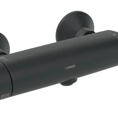 Hansa Micra - termostata dušas maisītājs, Thermo Cool, ECO, matēti melns 5815017133