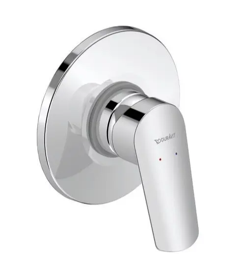 Duravit DuraStyle Basic - zemapmetuma dušas maisītājs, ar montāžas korpusu, hroms N14210007010