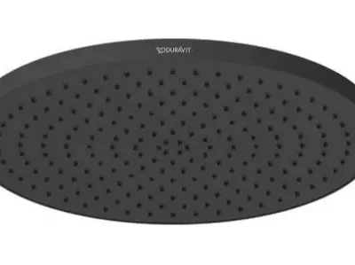 Duravit dušas - galvas duša, diametrs 23 cm, MinusFlow, matēti melns UV0662017046