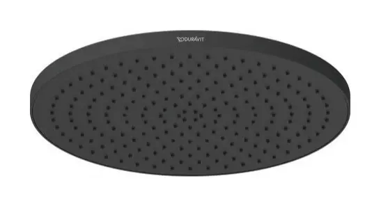 Duravit dušas - galvas duša, diametrs 23 cm, MinusFlow, matēti melns UV0662017046