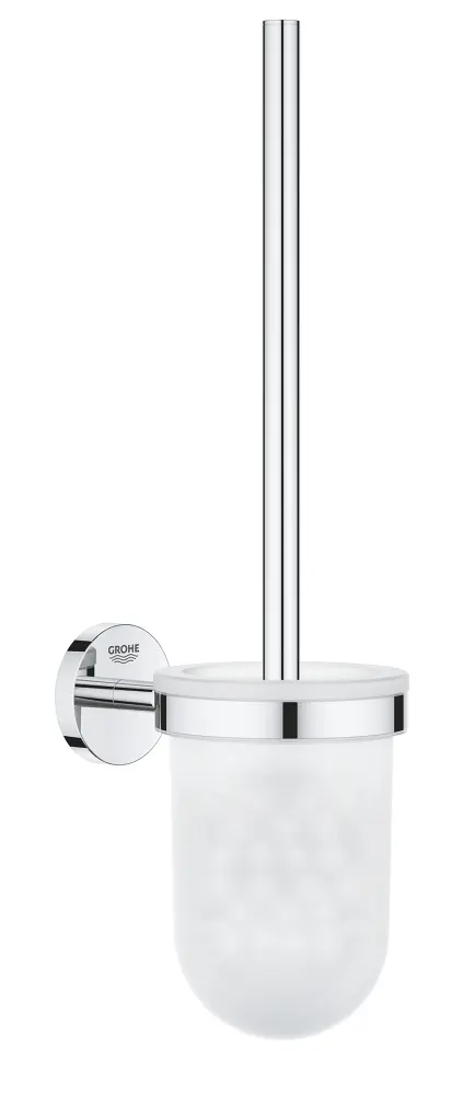 Grohe QuickFix Start Cosmopolitan - WC birste montāžai pie sienas, ar turētāju, stikls/hroms 41169000