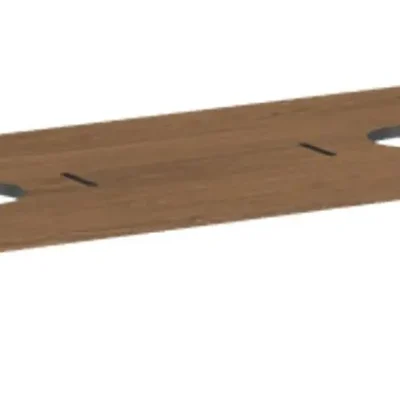Hansgrohe Xilesa E - izlietnes plātne, 138x55 cm, 2 izgriezumi, ozolkoks kasmīrs 54280550