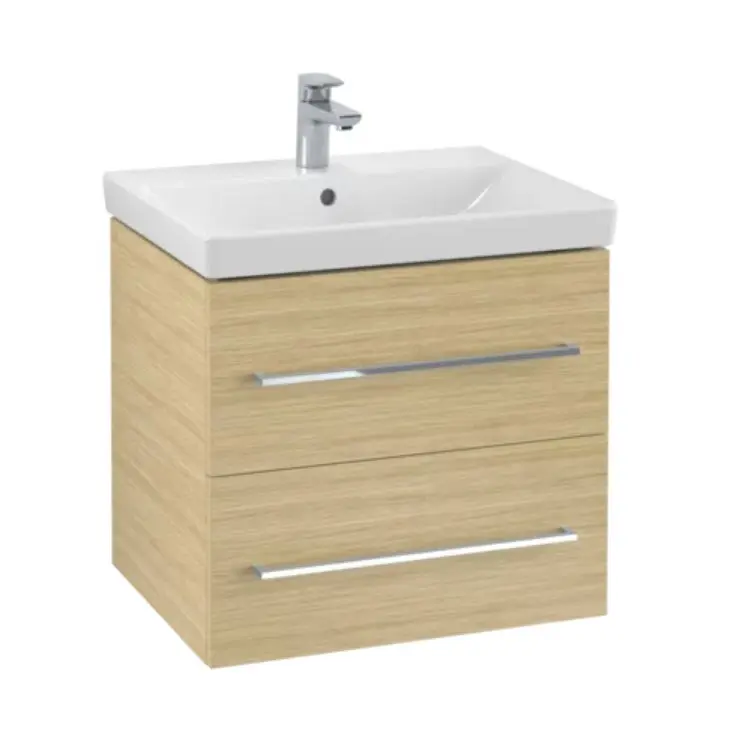 Villeroy & Boch Avento - izlietnes skapītis, 58x51x45 cm, 2 atvilktnes, Oak Kansas A88900RH