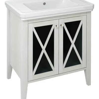Sapho Cross - izlietnes skapītis 70x81x47 cm, balts CR275