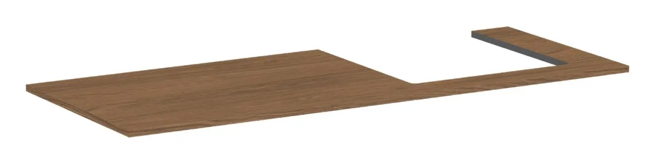 Hansgrohe Xilesa E - izlietnes plātne, 138x55 cm, izgriezums pa labi, Kašmira ozols 54273550