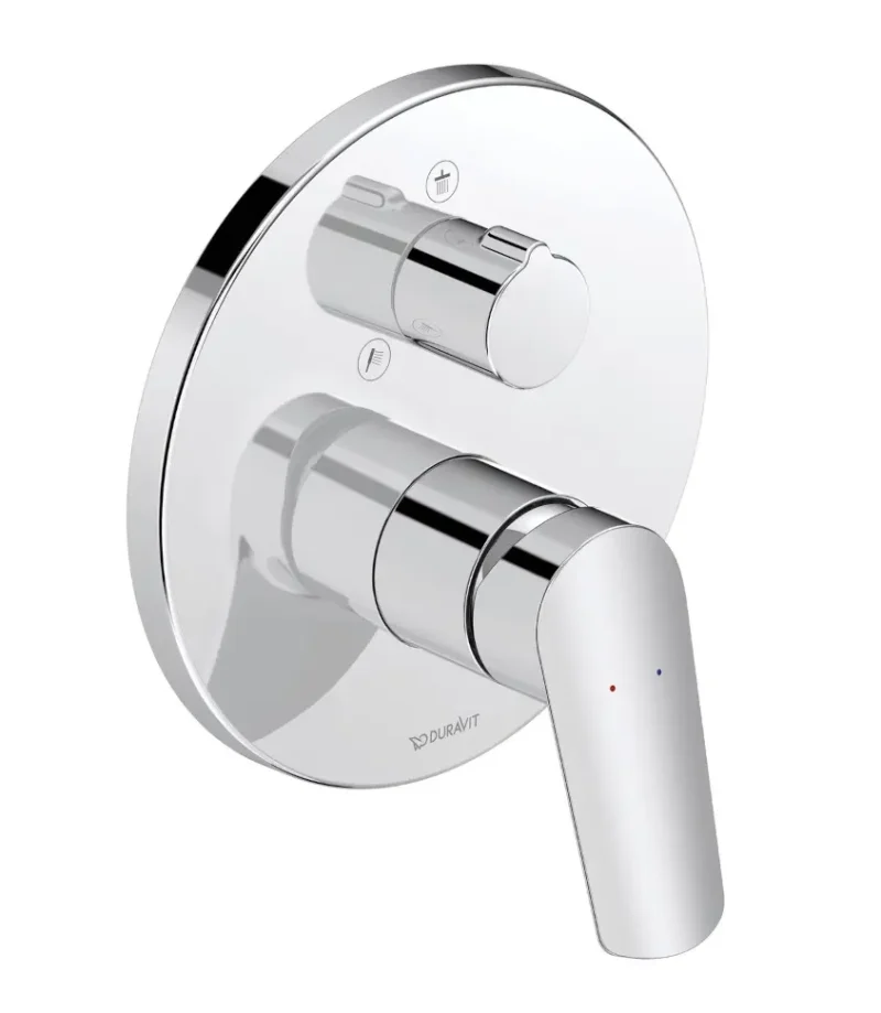 Duravit DuraStyle Basic - zemapmetuma maisītājs, 2 patērētājiem, hroms N14210012010