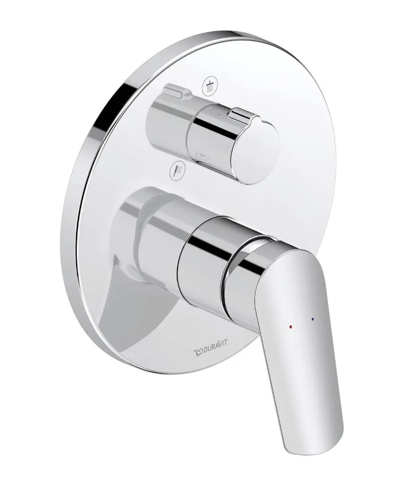 Duravit DuraStyle Basic - zemapmetuma maisītājs, 2 patērētājiem, hroms N14210012010
