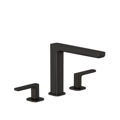 Kludi Renon - izlietnes maisītājs ar Push-Open noteces komplektu, 3 caurumu montāža, Gunmetal birstēts 42393N275
