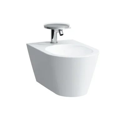 Laufen Kartell - sienas bidē, ūdens pieslēgums aizmugurē, LCC, balts H8303314003021