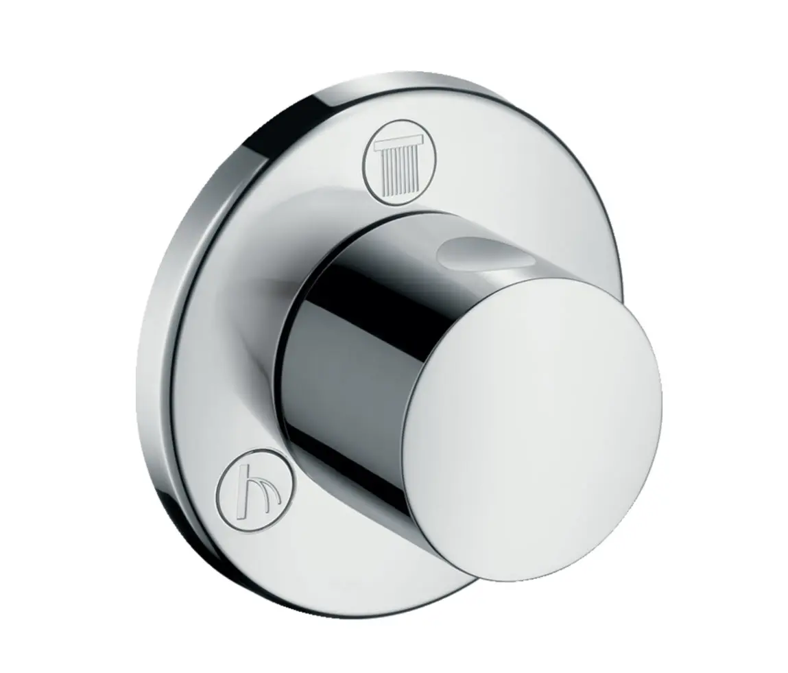 Hansgrohe Trio/Quattro - noslēg- un pārslēgvārsts - zemapmetuma, hromēts 15932000