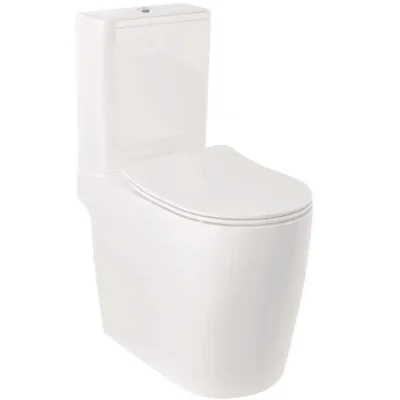 Kludi Resa R - WC kombinētais pods, Vario izvads, Rimless, SpiralFlush, balts spīdīgs 23WCB0543