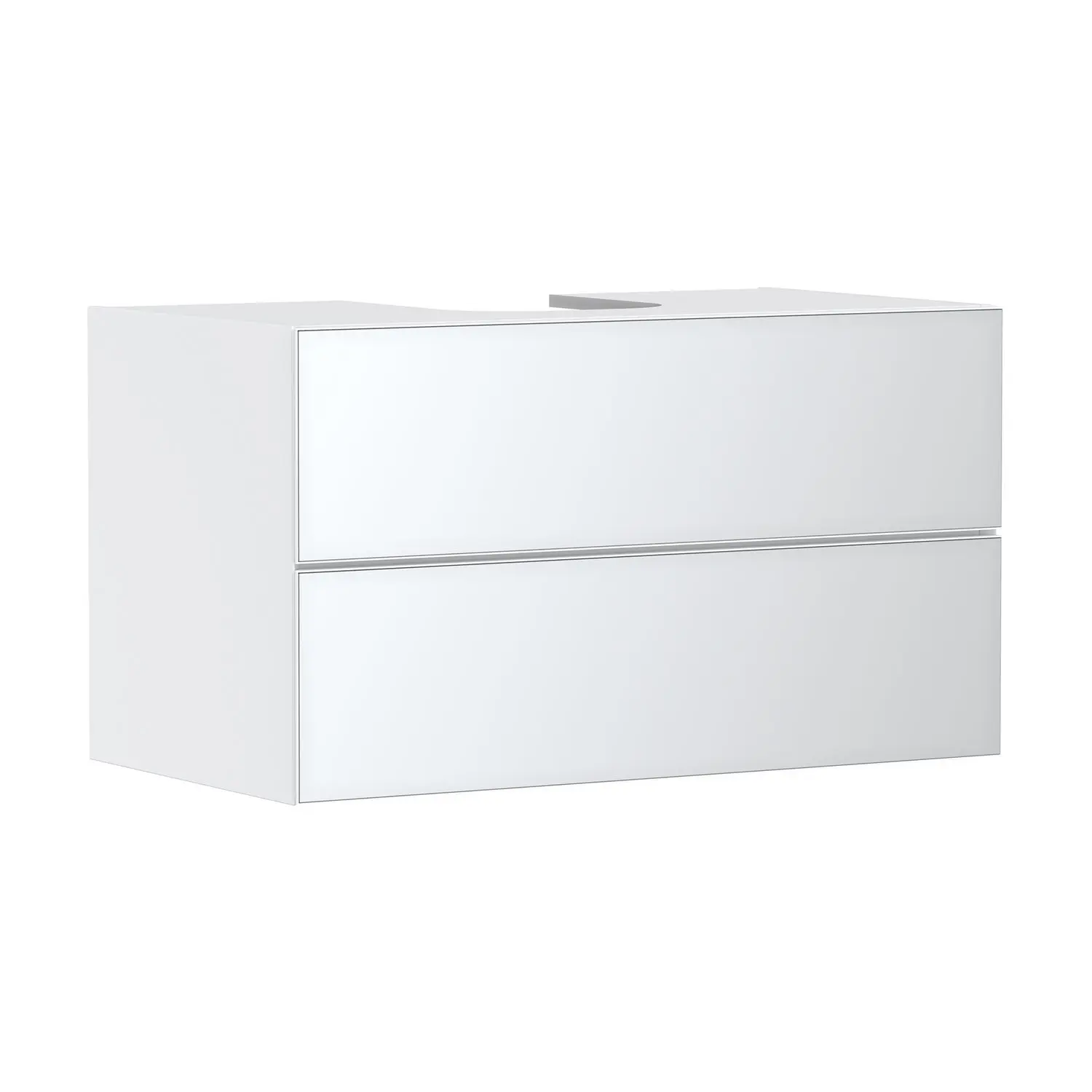Hansgrohe Xevolos E - izlietnes apakškabinets 98x56x55 cm, 2 atvilktnes, matēti balts/metallic balts 54190320