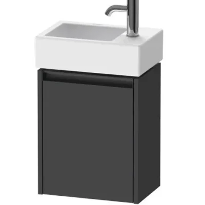 Duravit Ketho.2 - izlietnes skapītis 44x36x24 cm, ar 1 durvīm, eņģes labajā pusē, grafīta matēts K25071R49490000