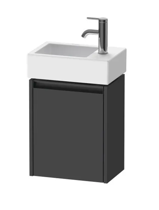 Duravit Ketho.2 - izlietnes skapītis 44x36x24 cm, ar 1 durvīm, eņģes labajā pusē, grafīta matēts K25071R49490000