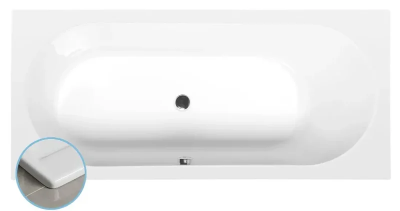 Polysan vannas - vanna Slim B, 165x75x48 cm, balta 32611S