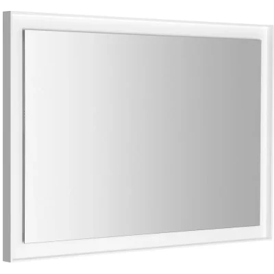 Sapho spogulis - spogulis Flut rāmī 100x70 cm, ar LED apgaismojumu, balts FT100
