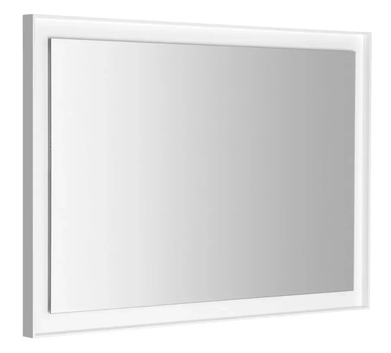 Sapho spogulis - spogulis Flut rāmī 100x70 cm, ar LED apgaismojumu, balts FT100
