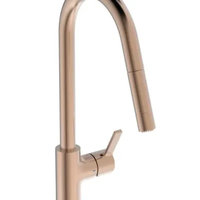 Ideal Standard Gusto - virtuves izlietnes maisītājs ar izvelkamu dušu, Sunset Rose BD416J4