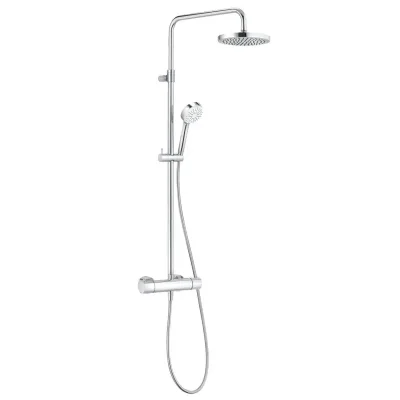 Kludi Logo - dušas kolonna Dual Shower System ar termostata maisītāju, 20 cm, hroms 6809505-00