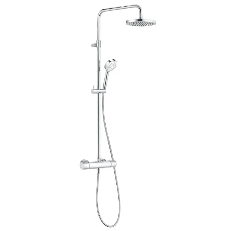 Kludi Logo - dušas kolonna Dual Shower System ar termostata maisītāju, 20 cm, hroms 6809505-00