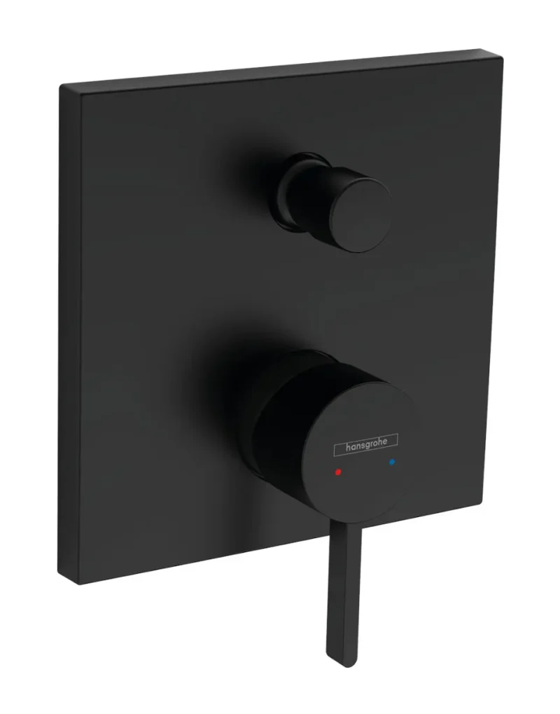 Hansgrohe Finoris - vannas maisītājs, zemapmetuma, 2 patērētājiem, matēti melns 76416670