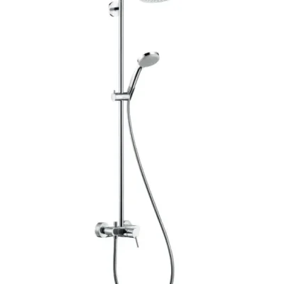 Hansgrohe Croma 220 - dušas kolonna Showerpipe 220 ar maisītāju, 1 strūkla, hromēts 27222000