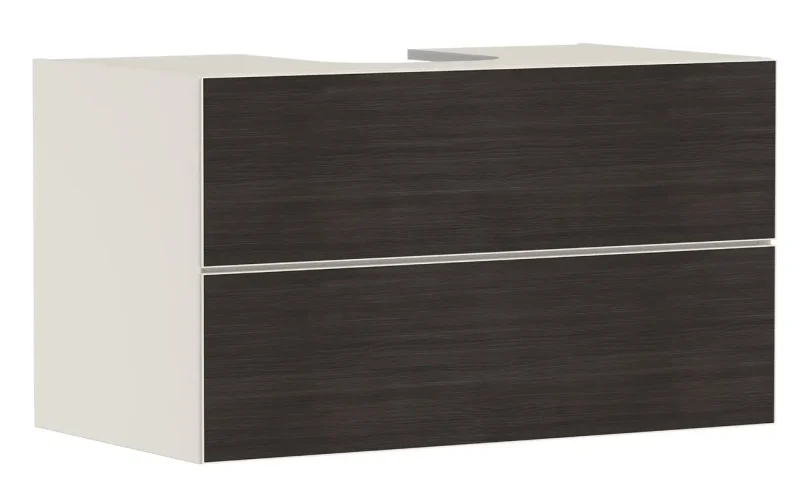 Hansgrohe Xevolos E - izlietnes apakšskapītis 98x56x55 cm, 2 atvilktnes, matēti bēšs/tumšs ozols 54191730