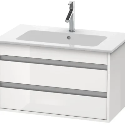 Duravit Ketho - izlietnes skapītis 48x80x48 cm, ar 2 atvilktnēm, balts pulēts KT642902222
