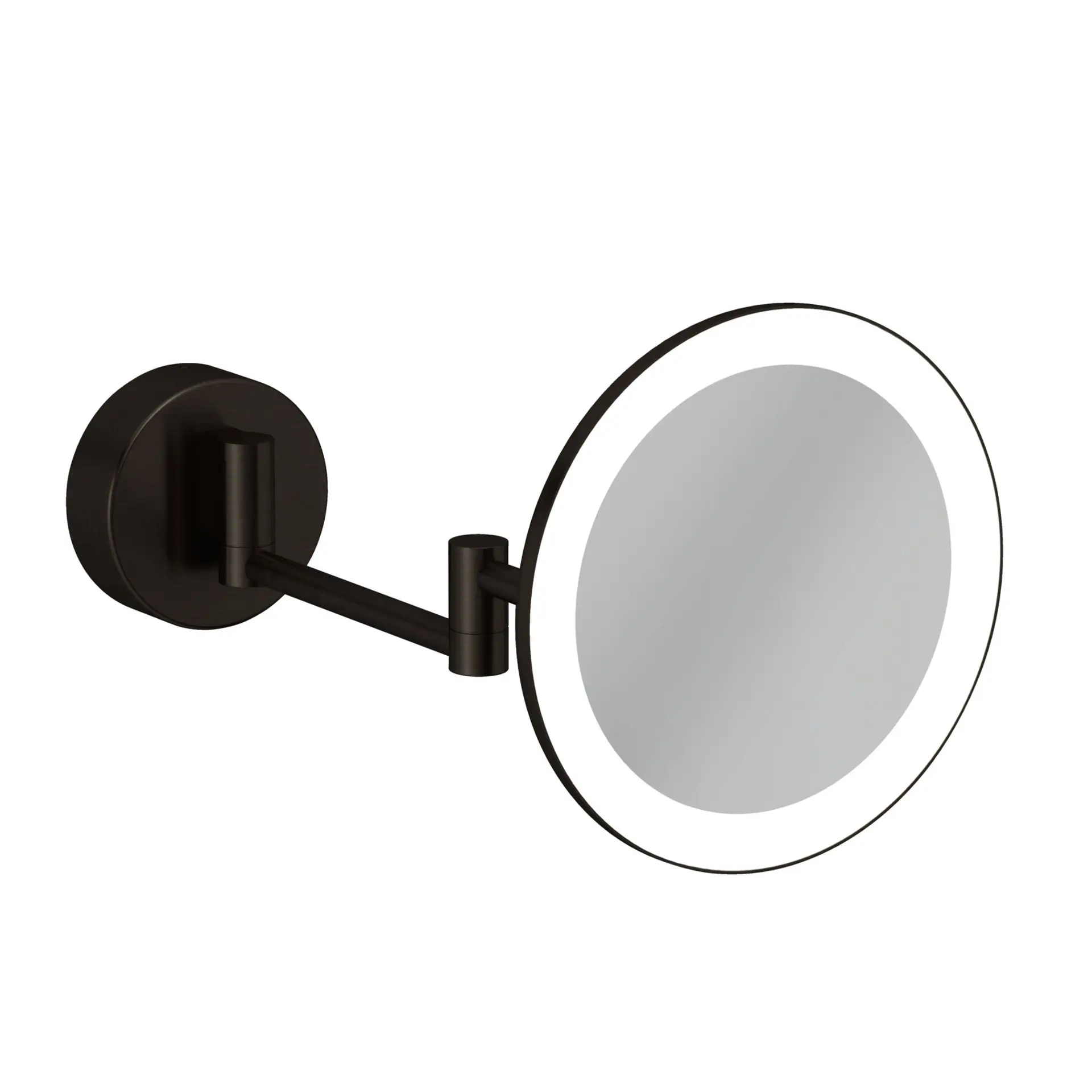 Kludi Vela R - kosmētiskais spogulis ar LED apgaismojumu, birstēts gunmetal 58995N2W