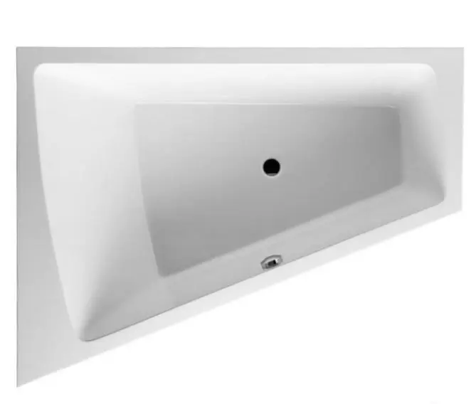 Duravit Paiova - asimetriska vanna, 170x130 cm, kreisā, balta 700214000000000