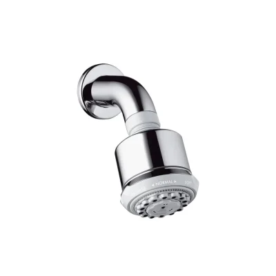 Hansgrohe Clubmaster - galvas duša ar 3 strūklu dušas roku, EcoSmart, hroms 26606000