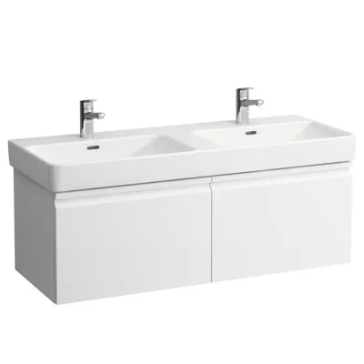 Laufen Pro S - izlietnes skapītis, 126x45x39 cm, 2 atvilktnes, balts matēts H4835710964631
