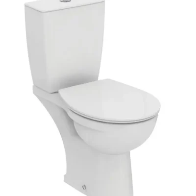 Ideal Standard Eurovit - WC kombi ar SoftClose sēdekli, aizmugures izvads, balts W328701