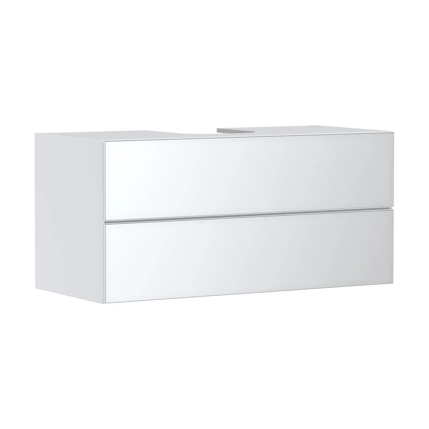 Hansgrohe Xevolos E - izlietnes apakškabinets 118x56x55 cm, 2 atvilktnes, matēti balts/metāliskais balts 54193320