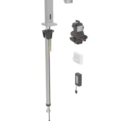 Geberit Brenta - Elektronisks izlietnes vārsts, bateriju barošana, easy to clean, matēts nerūsējošais tērauds 116.193.SN.1