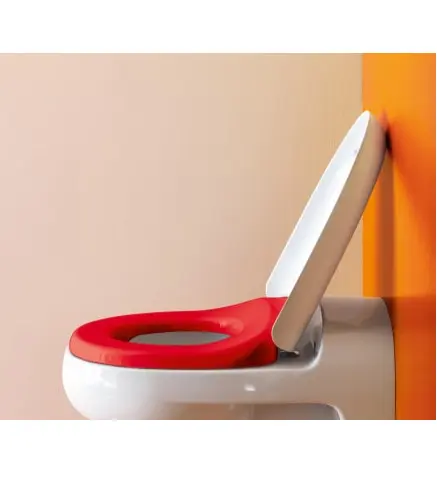 Laufen Florakids - WC sēdeklis, balts/sarkans H8910300620001