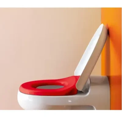 Laufen Florakids - WC sēdeklis, SoftClose, balts/sarkans H8910310620001