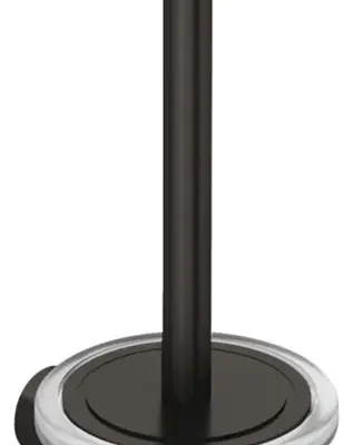 Kludi Vela R - WC birste ar turētāju, montāža pie sienas, stikls/Gunmetal birstēts 58974N2