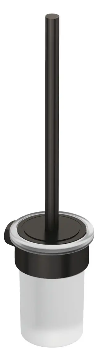 Kludi Vela R - WC birste ar turētāju, montāža pie sienas, stikls/Gunmetal birstēts 58974N2