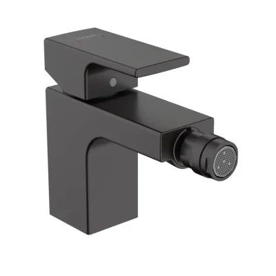 Hansgrohe Vernis Shape - bidē maisītājs ar noteces komplektu, melns matēts 71211670