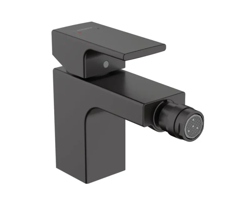 Hansgrohe Vernis Shape - bidē maisītājs ar noteces komplektu, melns matēts 71211670