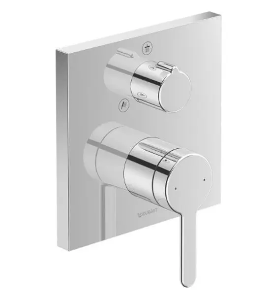 Duravit C.1 - zemapmetuma dušas maisītājs, 2 patērētājiem, hromēts C14210011010