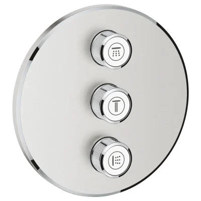 Grohe Grohtherm SmartControl - zemapmetuma vārsts 3 patērētājiem, SuperSteel 29122DC0