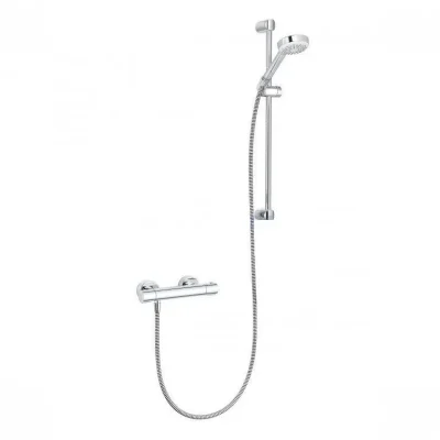 Kludi Logo - dušas komplekts ar termostata maisītāju, dušas stienis 60 cm, hroms 6857505-00