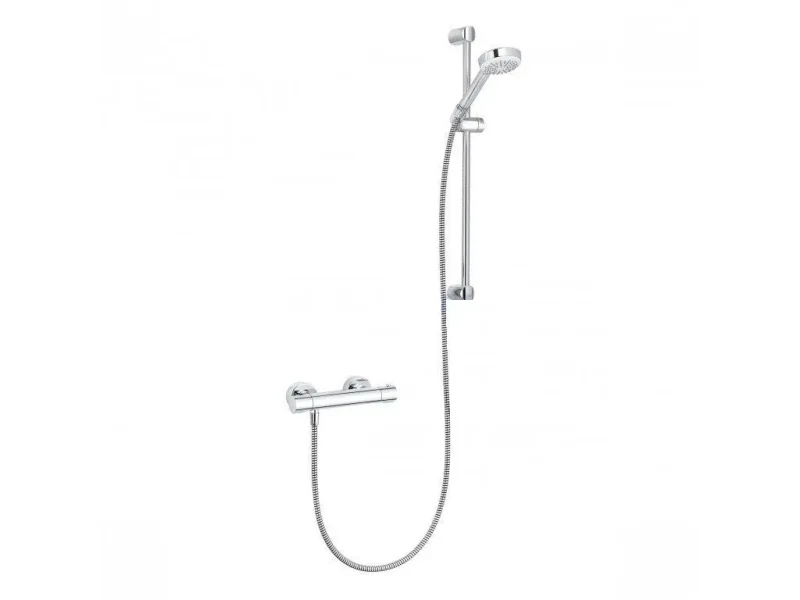 Kludi Logo - dušas komplekts ar termostata maisītāju, dušas stienis 60 cm, hroms 6857505-00