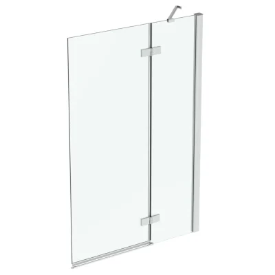 Ideal Standard i.Life - divdaļīga vannas starpsiena 100 cm, labā, silver bright/tīrs stikls T4886EO