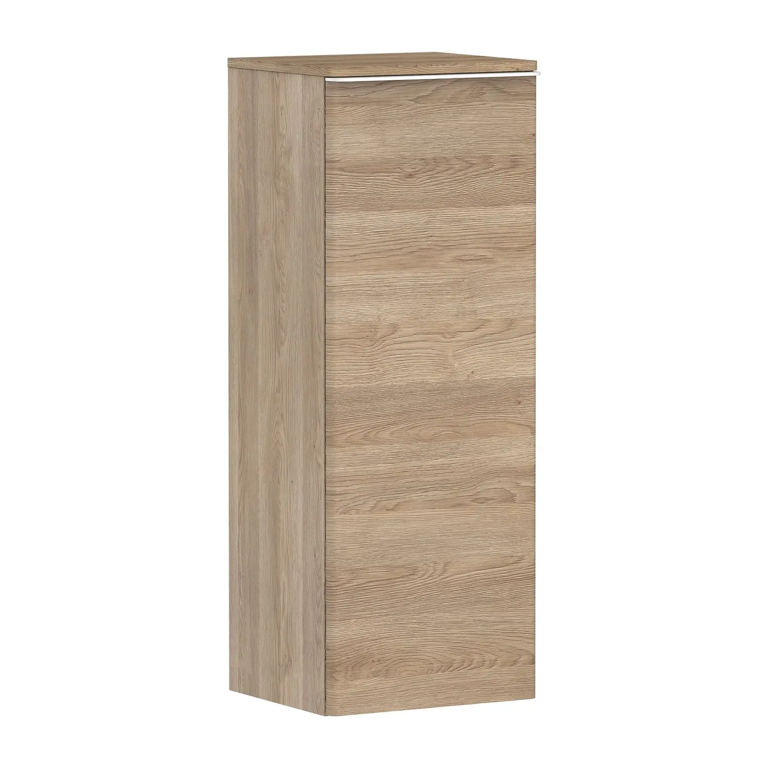 Hansgrohe Xelu Q - sānu skapis 40x107x35 cm, 1 durvis, eņģes kreisajā pusē, dabīgs ozols/matēti balts 54129700
