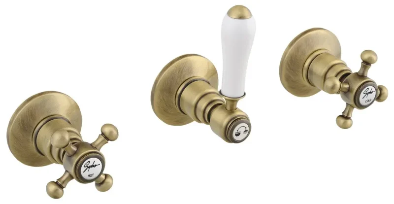 Sapho Reitano Rubinetteria Antea - zemapmetuma maisītājs 2 patērētājiem, bronza SET305-106