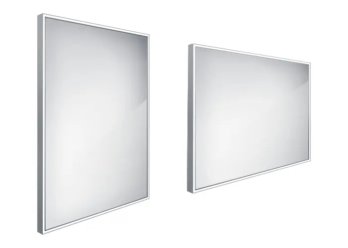 Nimco spoguļi - spogulis ar LED apgaismojumu, 60x80 cm, alumīnijs ZP 13002